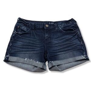 Rhythm in Blues Shorts Size 6 Women's Blue Denim Shorts Jean Shorts Embroidered